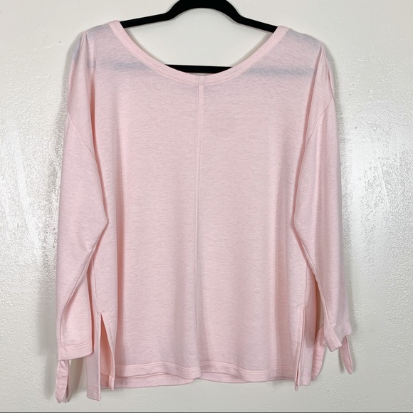 LOFT pink 3/4 sleeve top - Picture 1 of 6